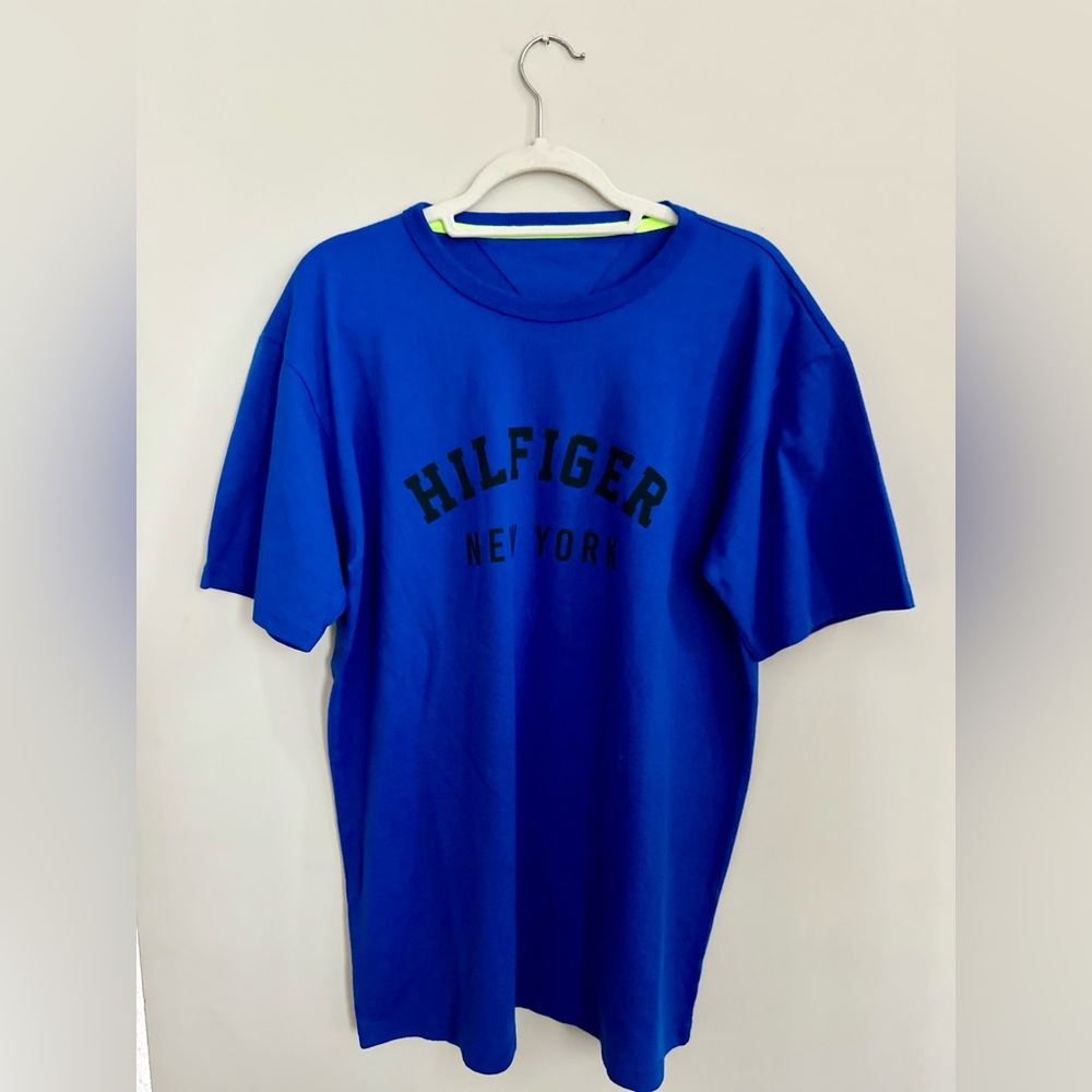 Tommy Hilfiger Royal Blue Tee with Black Print